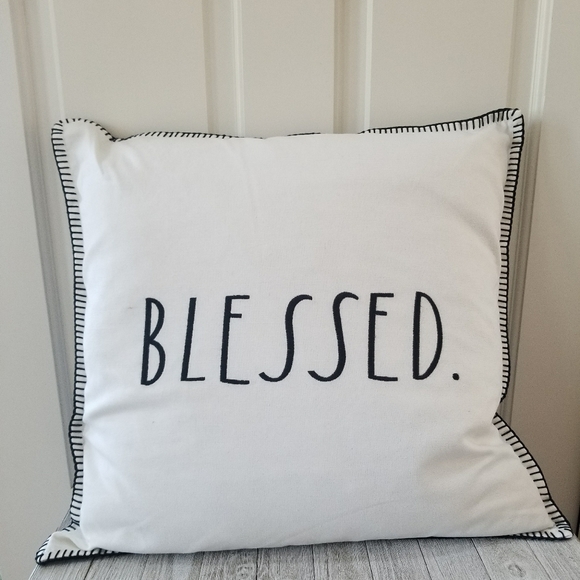 rae dunn blessed pillow